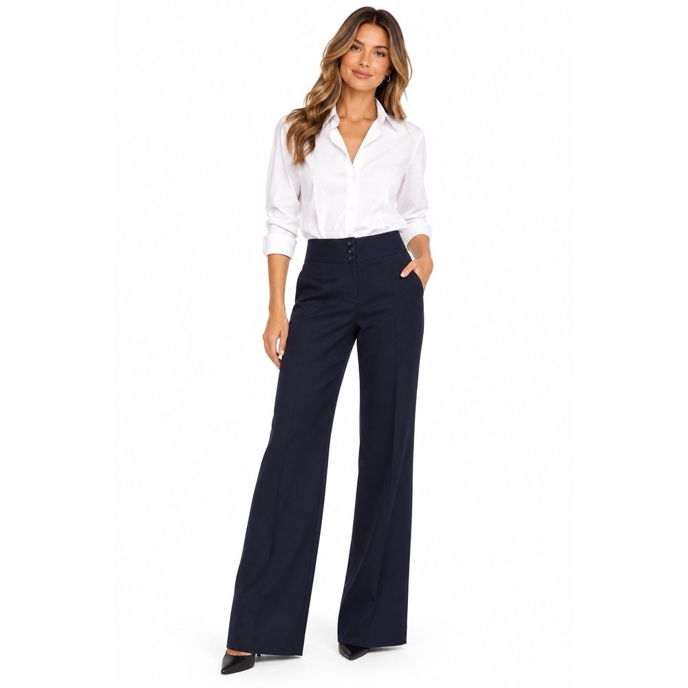 The Limited Cassidy Fit Pants 10R Navy Dress Trousers Stretch Career Business